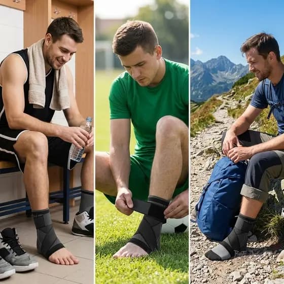 Tornozelo De Compressão Ajustável Para Basquete , Futebol , Corrida , Caminhada , Homens , Mulheres , Suporte