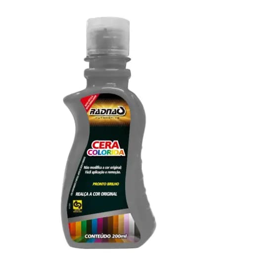 Cera Automotiva 200ml Radnaq Colorida – Brilho Forte, Protege e Revitaliza