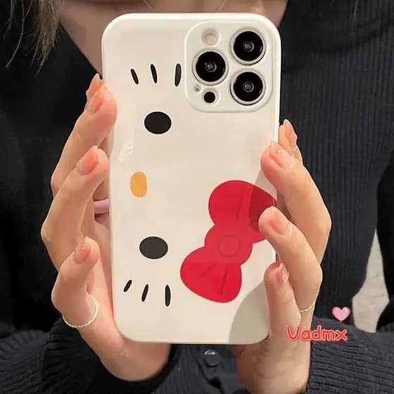 Hello Kitty Capas De Telefone Fofas Para Samsung Galaxy A17 A07 A56 A36 A26 S25 Edge Ultra Plus S24 FE A16 A06 M53 M34 A