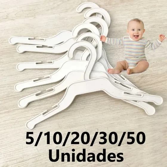 Cabide (s) Okey Roupa Roupinha Bebê Kit 5/10/20/30/50 Infantil Customização