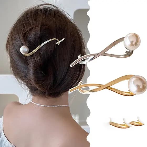 Moda Coreana Grande Clip Pearl De Cabelo Coreano Para Acessórios Femininos Grampos De 2023 Ins New 10.5 * 4.3CM