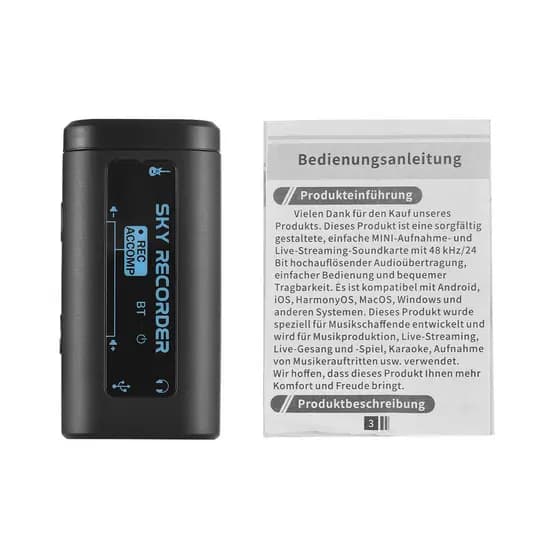 sicibr Interface De Áudio Portátil Mini Gravação Placa De Som BT Acompanhamento Fonte De Alimentação Leve Tipo C Para Li