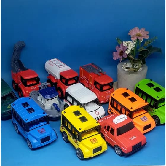 Carros da Cidade Movidos a Fricção - CArrinhos de Brinquedo