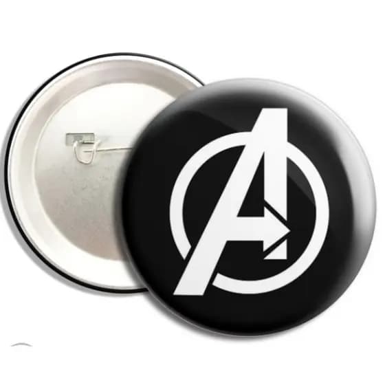 Botton Super Heróis -Marvel -Super hero - Boton - Tamanho 38mm - Broche - Moda Jovem