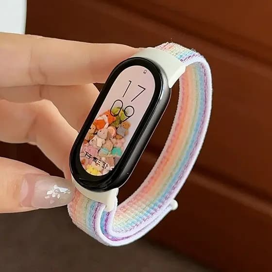 Nylon Sport loop Strap for Xiaomi Mi band 10 9 8 7 6 5 4 3 Bracelet Miband strap Wristband
