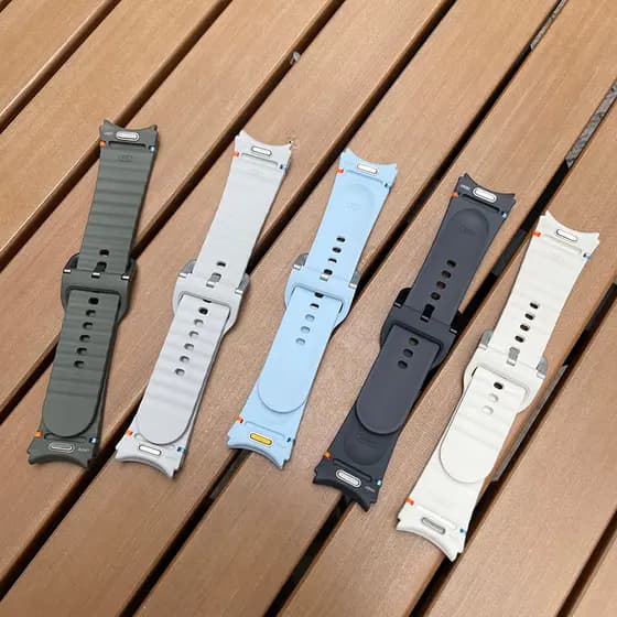 Pulseira De silicone Linha De Carro Onda Para Samsung Galaxy Watch FE 7 6 5 4 5 Pro/6 4 Acessórios De Originais Clássico