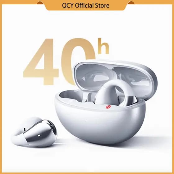 QCY Crossky C30S Orelha Aberta Bluetooth 6.0 Fones De Ouvido Sem Fioclip On OWS Esportivos 40 Horas