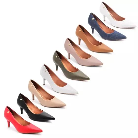 Scarpin Vizzano Feminino Original Salto Alto Fino Macio