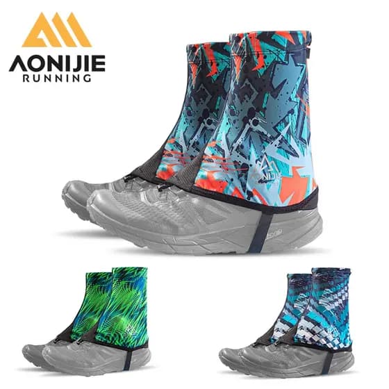 AONIJIE E4417 Polainas Para Trilhas Curtas Capa Protetora Sapatos À Prova De Areia Com Cordão Corrida , Caminhada , Esca