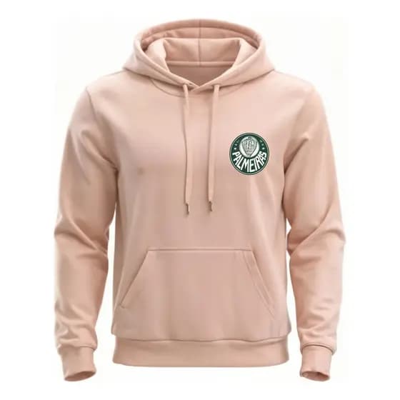 Moletom Blusa De Frio Canguru Palmeiras Estampada Flanelado