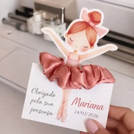 Kit Scrunchie Xuxinha de Cetim AntiFrizz - com Tag Personalizada, Mimo Festa Debutante, Formatura, Bailarina, 15 Anos