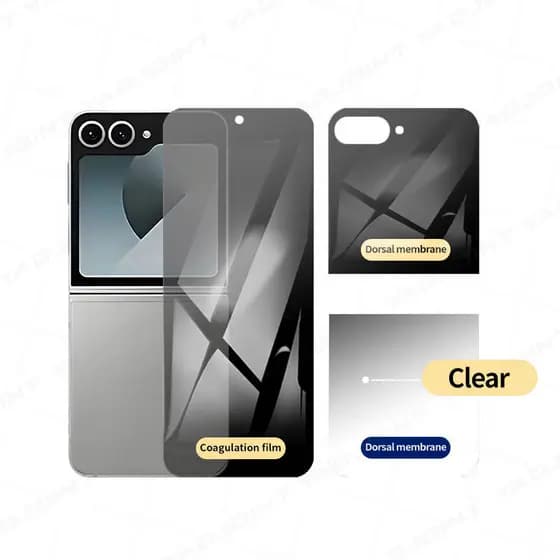 Película de Privacidade para Samsung Galaxy Samsung Galaxy Z Flip 3 4 5 6 7 8 Flexível Pelicula