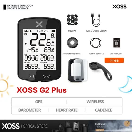 XOSS G2 Plus Computador De Bicicleta Sem Fio GPS Velocímetro De Ciclismo De Estrada MTB À Prova D'água ANT + Cadence