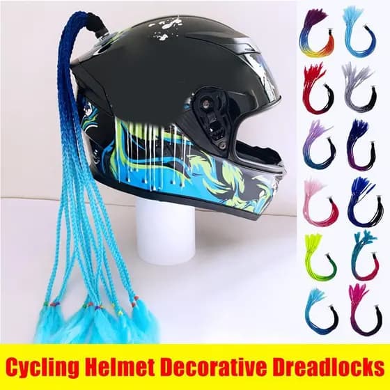 Capacete De Equitação Ventosa Estilo Tranças Sujas Decorativas A0y2