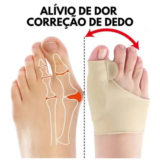Par de Meia Ortopédica Para Joanete Corretivo Ortopédico Para Aliviar Dor