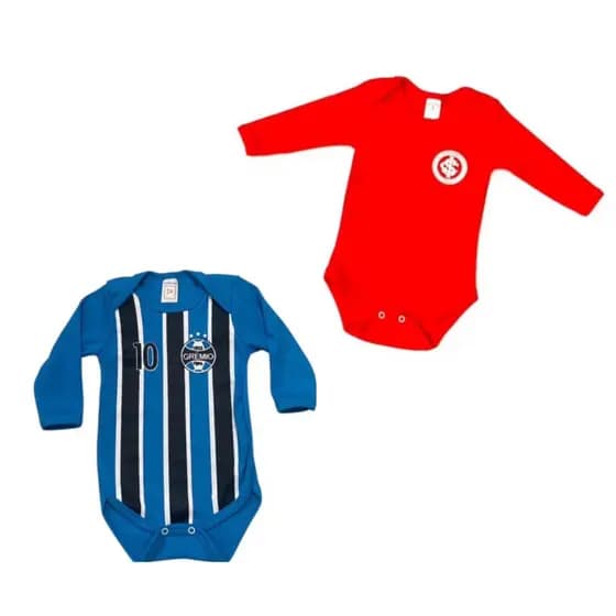Body bebê manga longa, inverno-bebê times e temáticos, moda infantil