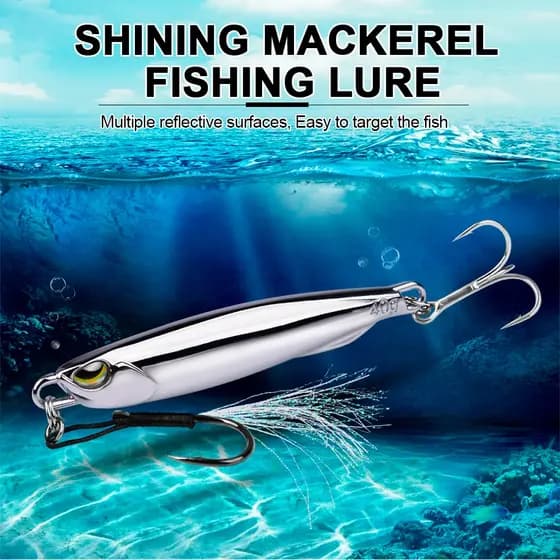 1pçs Isca De Pesca A Laser Jig 7g 10g 15g 20g Girador De Metal Dura Água Salgada Chumbo De Carpa