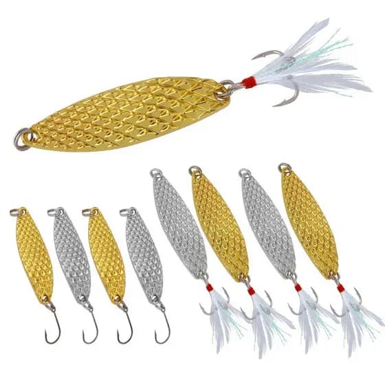 Syfishing 1pc Nova Colher De Sopa Giratória Isca De Pesca 2.5g/5g/7g/10g/15g/20g De Robalo