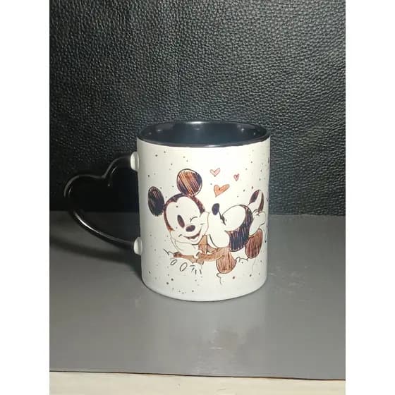 Caneca Personalizada Minnie e Mickey | Caneca com nome- Presente Criativo Sublimação- Caneca personalizada