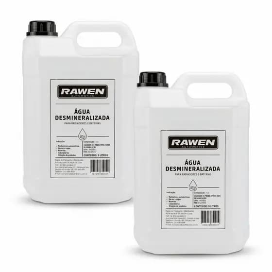 Kit 2 Água Desmineralizada Para Radiador e Bateria 10 Litros