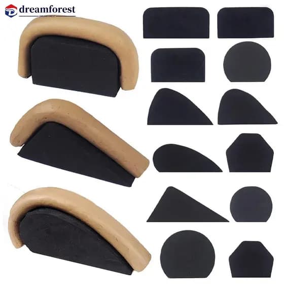 DREAMFOREST 12Pcs alça de copo de cerâmica fazendo moldes de argila compacta leve alças de caneca fazendo ferramenta