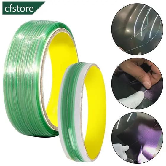 CFSTORE 5/10M Vinil Carro Envoltório Adesivos Fita Sem Faca Design Linha Filme Do Embrulho De Corte Estilo Ferramenta Ac