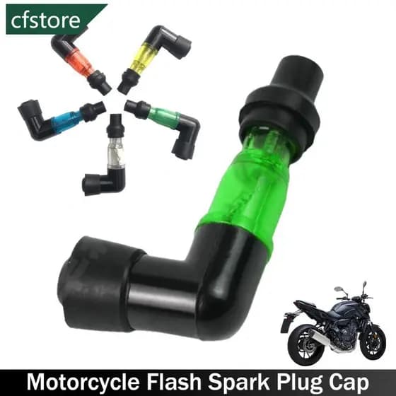 CFSTORE Motocicleta Flash Vela De Ignição Tampa Da 90 Graus Piscando B7R5