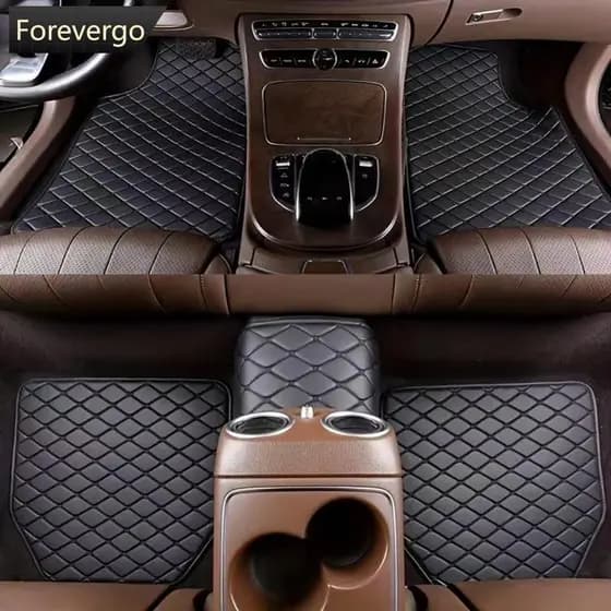 5Pcs/Set Universal Carro Tapetes De Piso Interior Couro À Prova D'água Protetor De Pés De Automóveis Acessórios Para