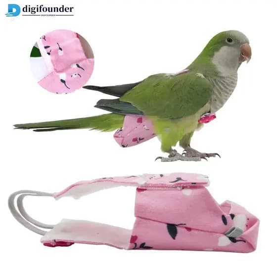Fralda Para Papagaio , Roupa De Voo Pássaros , Periquito , Pombo , Médio E Grande , Pássaro De Estimação