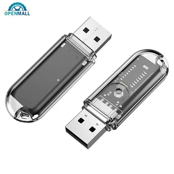 OPENMALL Carro Bluetooth 5.3 Receptor USB Handsfree Chamada Power Kit Auto Estéreo Adaptador De Áudio Sem Fio Rádio FM F