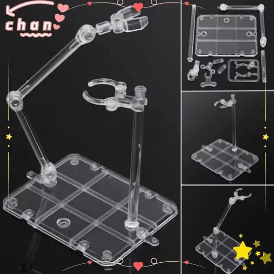 Suporte De Exibição De Figura De Ação CHANBR , Modelos Gundam Móveis Transparentes , Base De Montagem Em Rack De PVC
