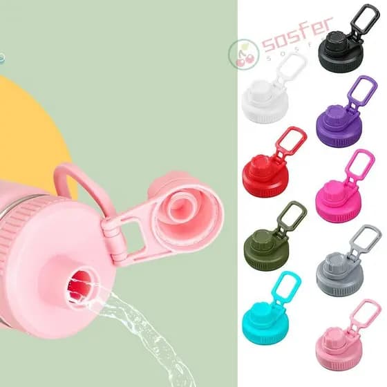 Tampa De Garrafa SOSFER , Copo Multicolorida De Plástico , Acessórios De Substituição À Prova De Respingos