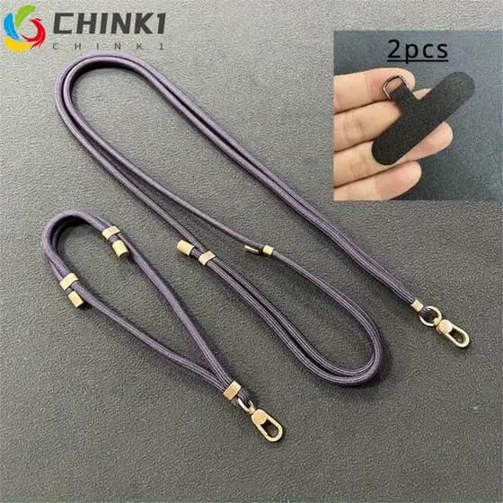 CHINK 2 Pçs/Set Alça De Telefone , Curto + Longo Cartão Pescoço Cordão Pendurar Pulso Anti-Perdida