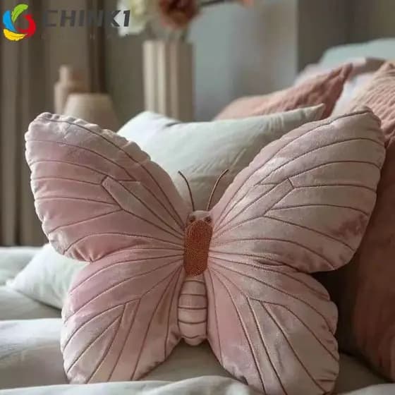 Almofada De Borboleta CHINK , Arremesso De Moda Fofa , Brinquedo Rosa Para Meninas , Presentes De Natal , Travesseiro De