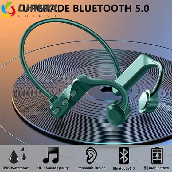 Fones De Ouvido Bluetooth CHINK , Sem Fio K69 De Condução Óssea HiFi Esportivos