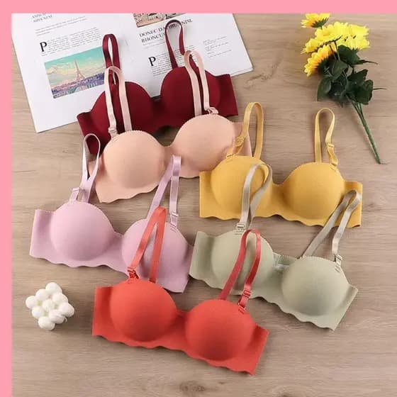 Sutiã Push Up DORA , Sem Costura Confortável Em Cor Doce Pushup De Levantamento Ajustável Anti-Flacidez Feminino