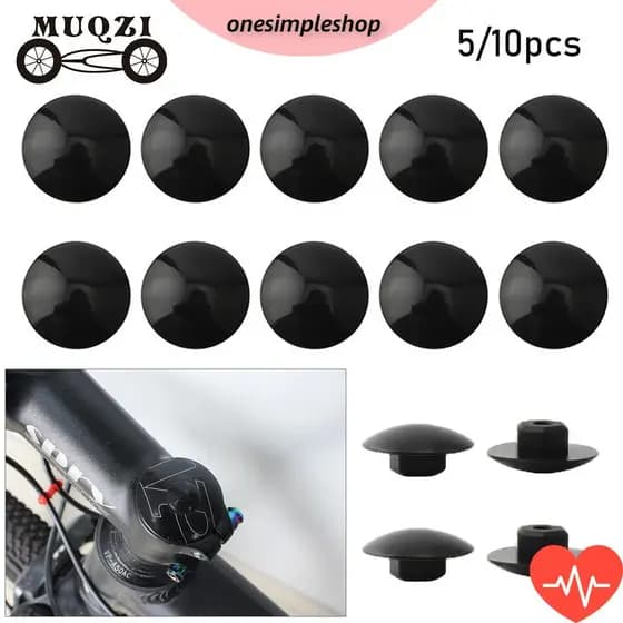 Os 5 / 10pcs Acessórios À Prova D 'Água Material De Borracha Preta M6 Parafuso Haste Da Tampa Superior Da Headset