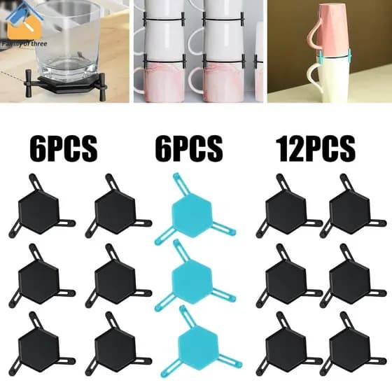 6 Pçs Suporte De Caneca De Café Ajustável Drinkware Empilhador Organizador Empilhável Copo SHOPSKC2004