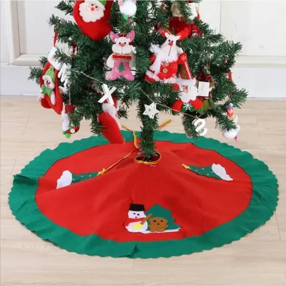 Saia De Árvore De Natal Aventais Decoração Suprimentos De Feliz
