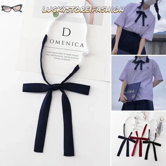Gravata Borboleta Feita À Mão LUCKYSTORE , Estilo Japonês JK , Uniforme De Flor No Pescoço
