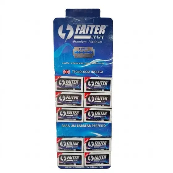 Lâmina De Barbear Faiter - Cartela Com 50 Lâminas