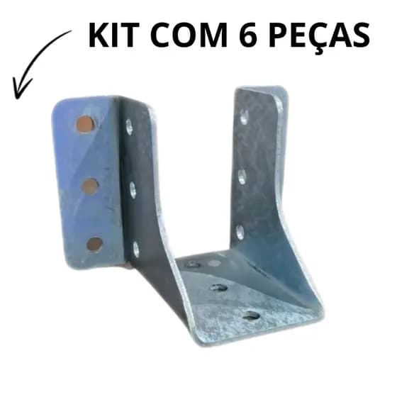 KIT 6 Suportes para viga e pergolado 5 x10