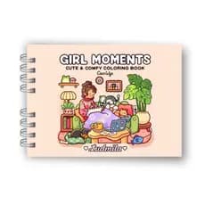Livro de Colorir - Girls Moment - Personalizado - Capa Dura - Laminação Holográfica