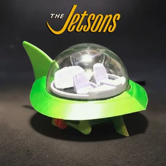 Miniatura Carro dos Jetsons Carrinho dos Jetsons - Impressão 3D