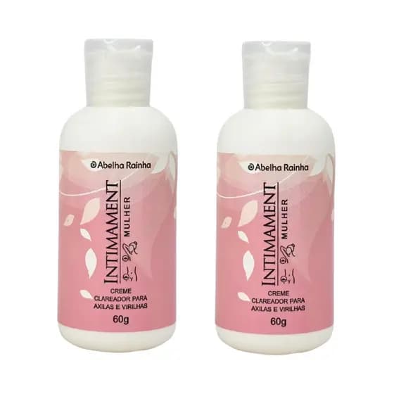 Kit 2 Creme Clareador Para Axilas e Virilhas Intimament Mulher Abelha Rainha