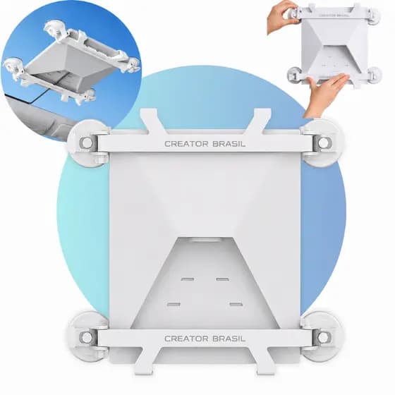 Suporte Starlink Mini Veicular Com 4 Ventosas Reforçadas