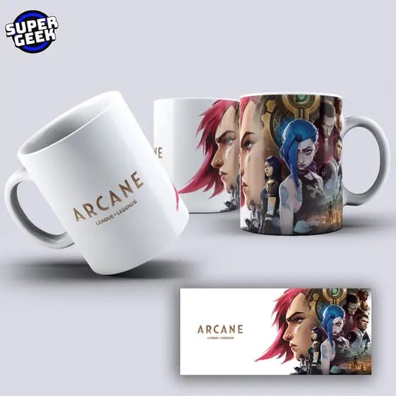 Caneca Arcane League of Legends Jinx