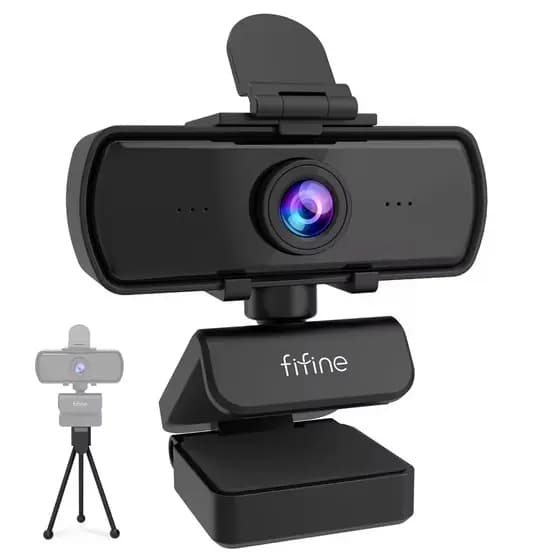 Webcam Fifine K420 2K 1440P com Microfone e Tripe
