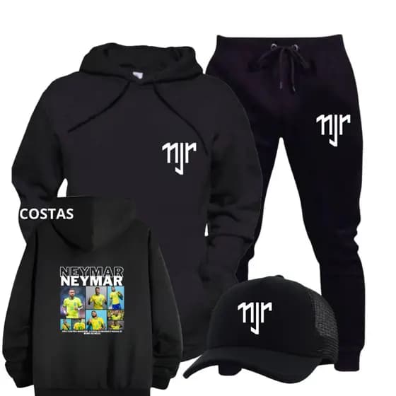 CONJUNTO KIT BLUSA +CALCA E BONE MOLETOM FRIO CASACO COPA DO MUNDO NEYMAR OERTA LANCAMENTO