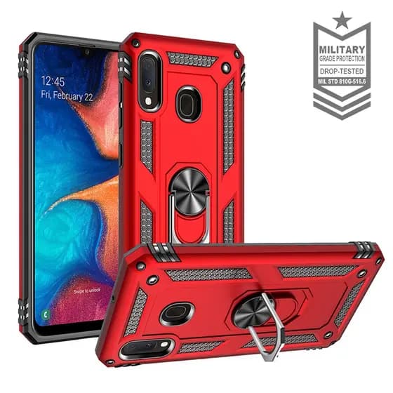 Para Samsung Galaxy A17 A07 A56 A36 A26 A16 A06 A15 A25 A35 A55 A13 A23 A33 A10s A30 A50s Metal Ring Magnet Hard Case